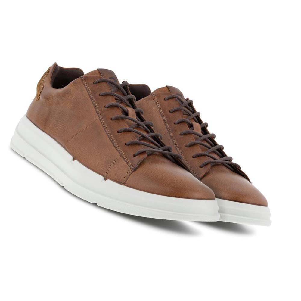 Men's Ecco Soft X Classic Sneakers Brown | Canada 641CTV